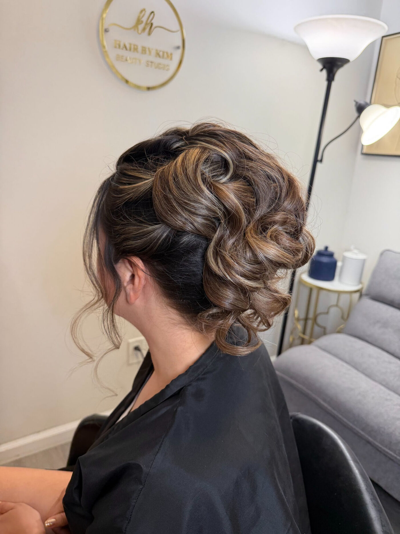 Textured updo